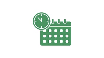 icon of calendar and clock