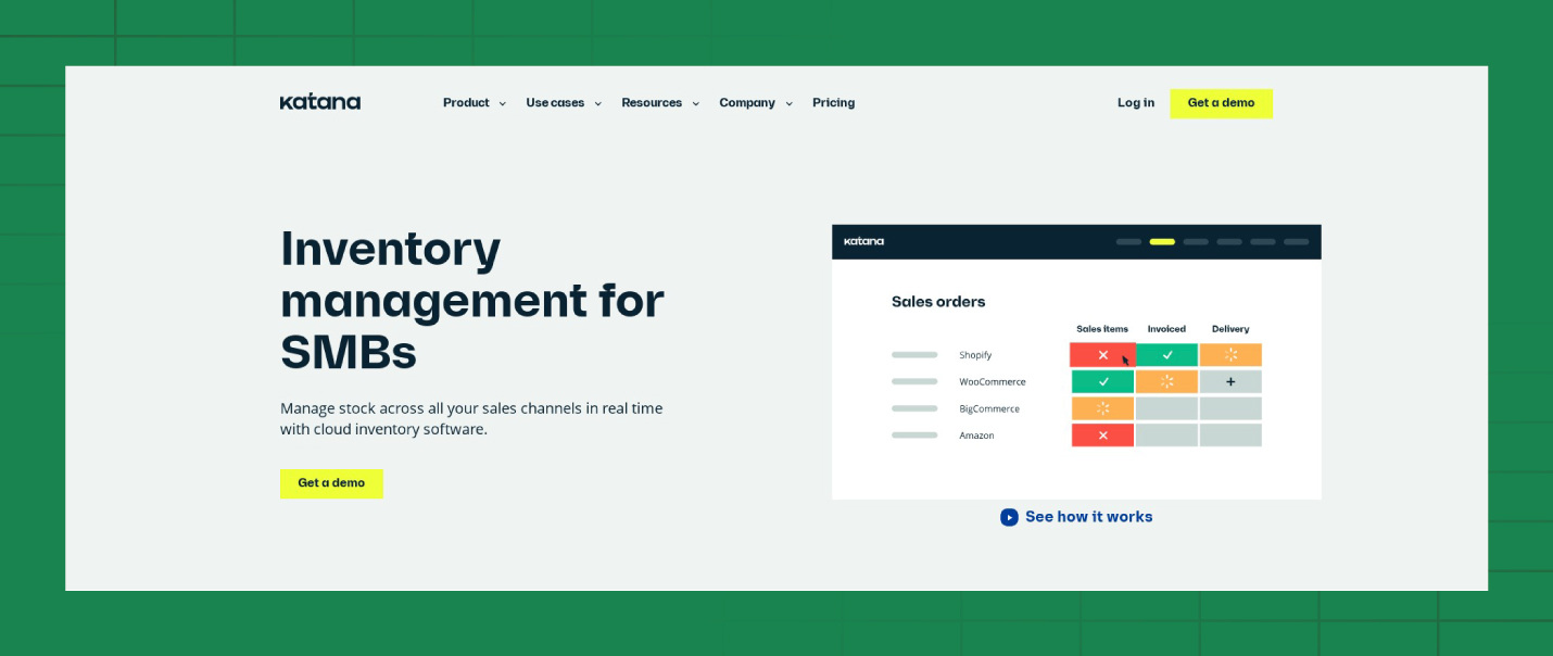A preview of the Katana website