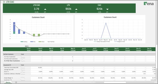 SaaS Metrics Dashboard 3