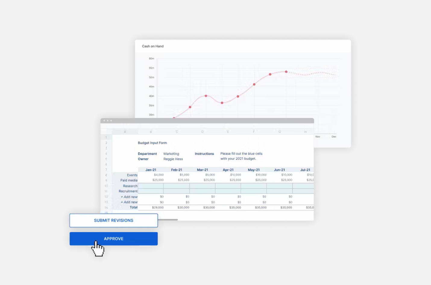 An image of Cube's software approve's function