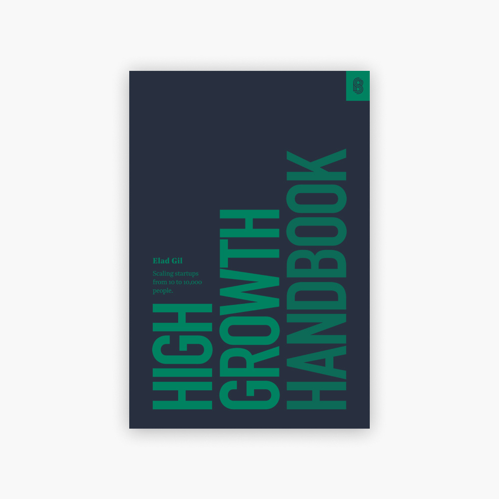 High Growth Handbook book cover
