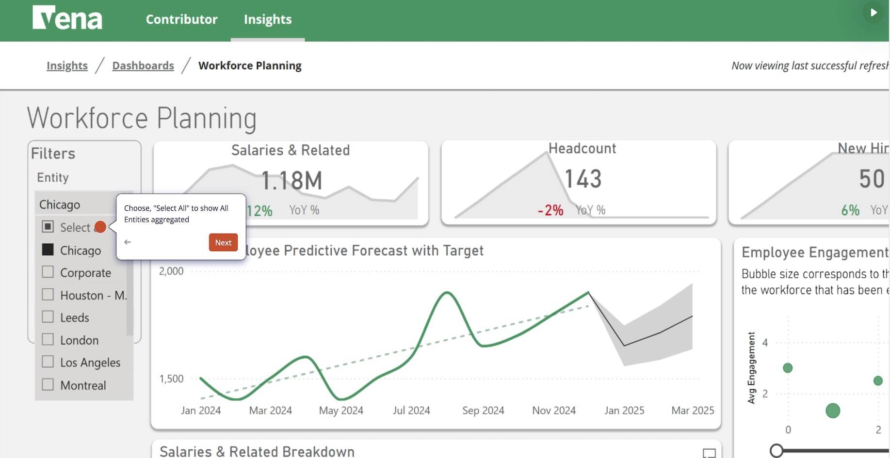 Vena for Workforce Planning