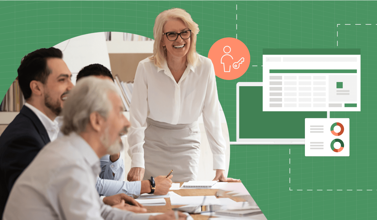 Team of executives building an effective sales compensation plan 