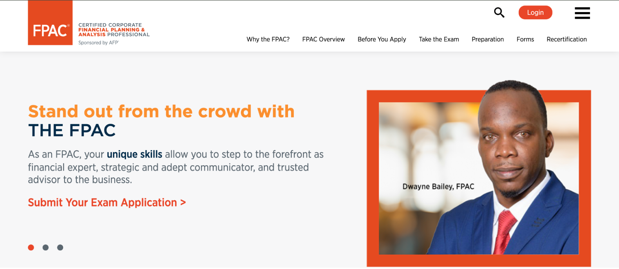A preview of the Financial Planning and Analysis Certification from the AFP website