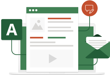 Illustration of a webpage