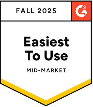 G2 Easiest To Use, Mid-Market, Fall 2025