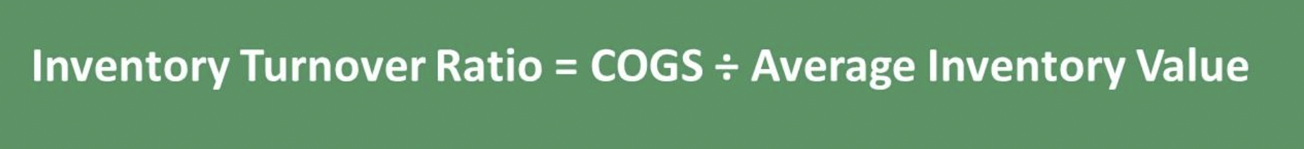 Inventory Turnover Ratio