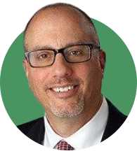 Headshot of Jeff Culp on a green background