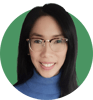 Headshot of Lori Chin-Suey on a green background