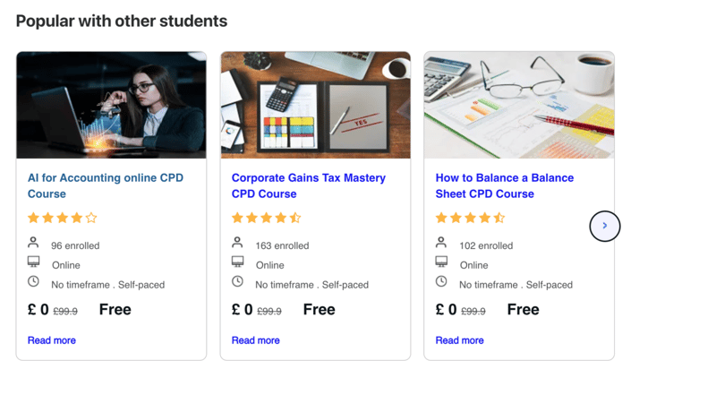 A preview of the courses available through the Oxford Home Study Centre
