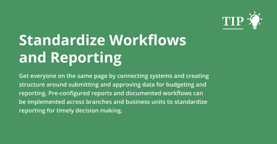 Standardize Workflows & Reporting1