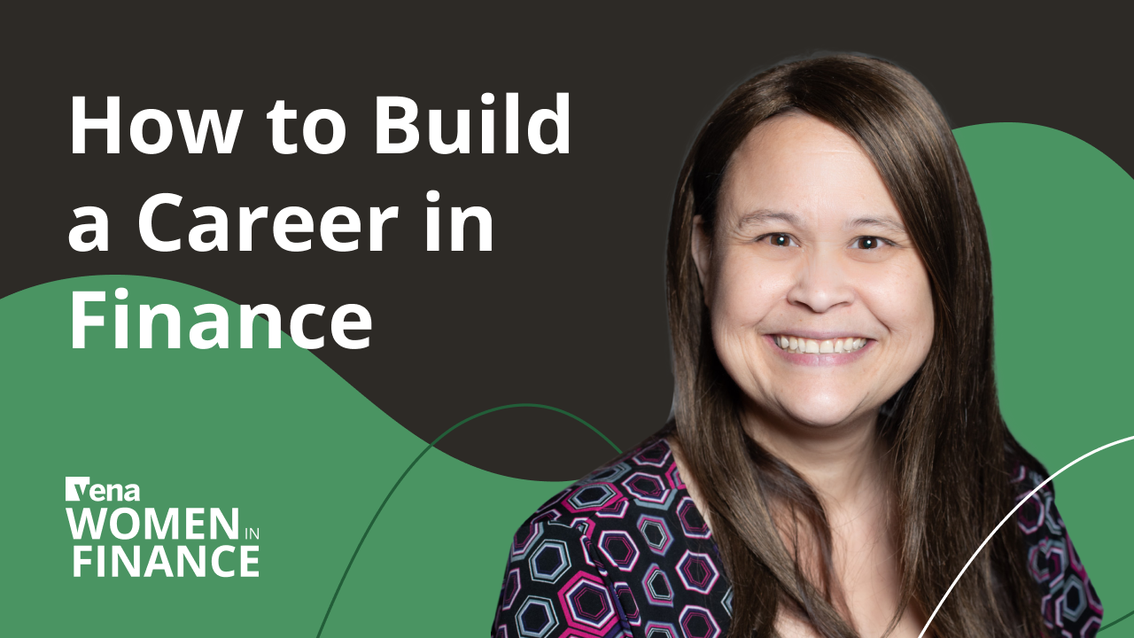 Episode thumbnail for Building a Career in Corporate Finance, with a headshot of Christine Harms