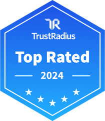 TrustRadius 2024 Top Rated Badge 
