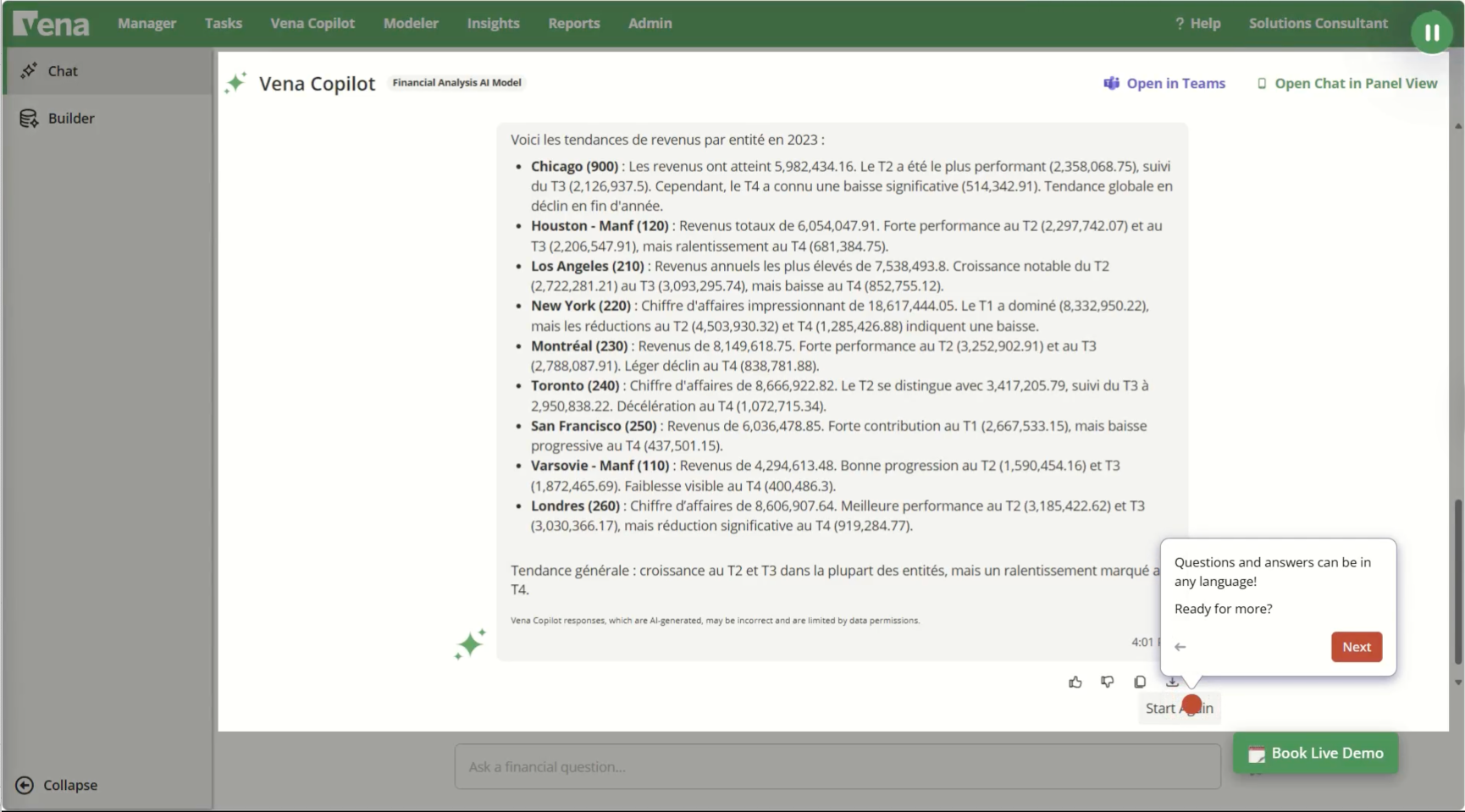 Vena Copilot Multi Language Support