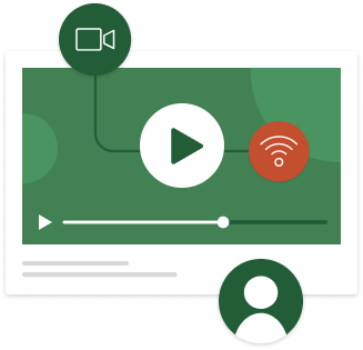 Illustration of a video player